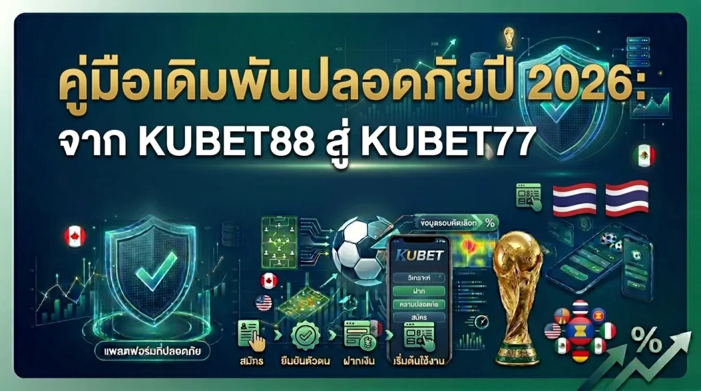 คู่มือเดิมพันปลอดภัยปี 2026: จาก KUBET88 สู่ KUBET77