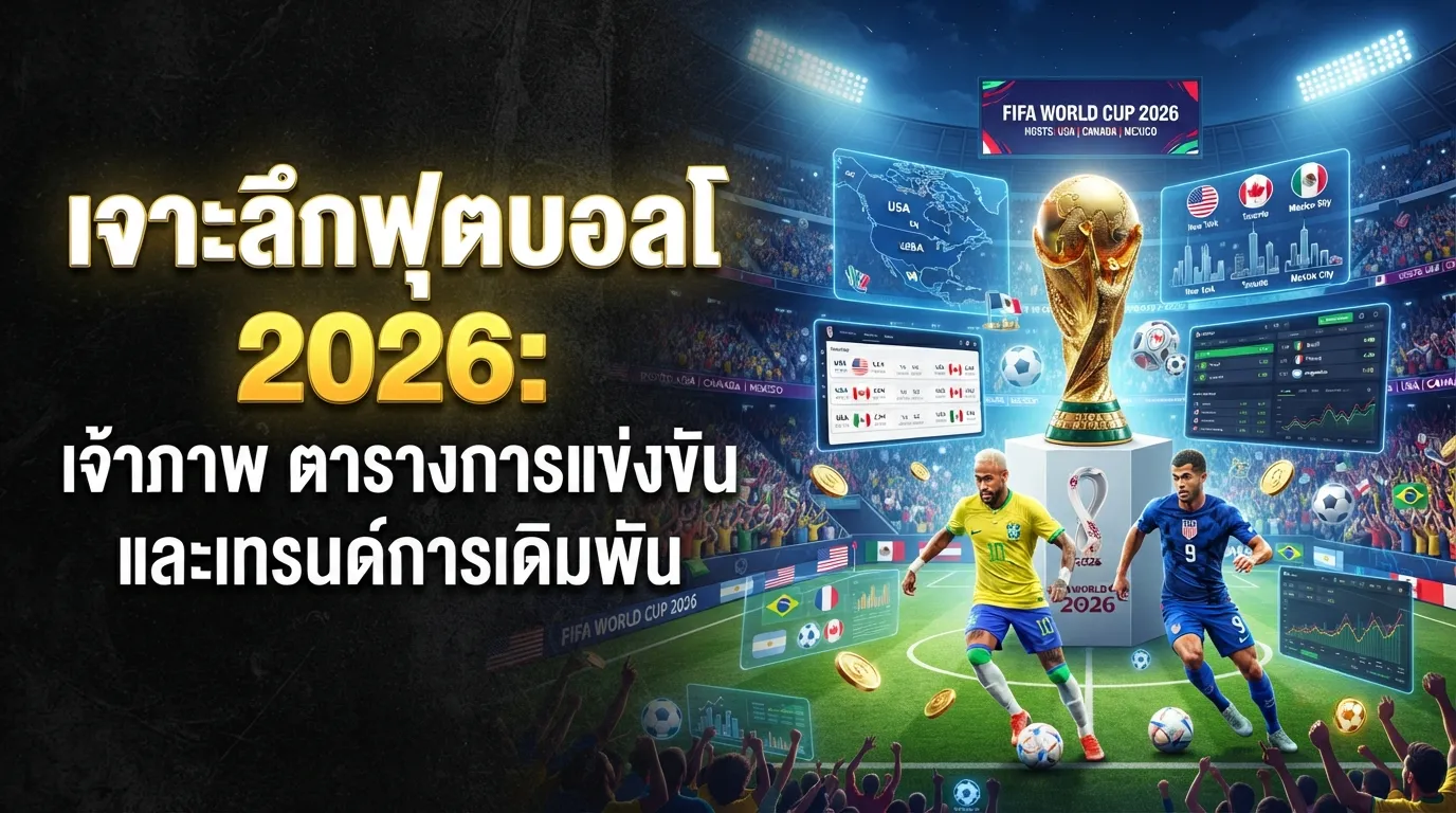 เจาะลึกฟุตบอลโลก 2026: เจ้าภาพ ตารางการแข่งขัน และเทรนด์การเดิมพัน